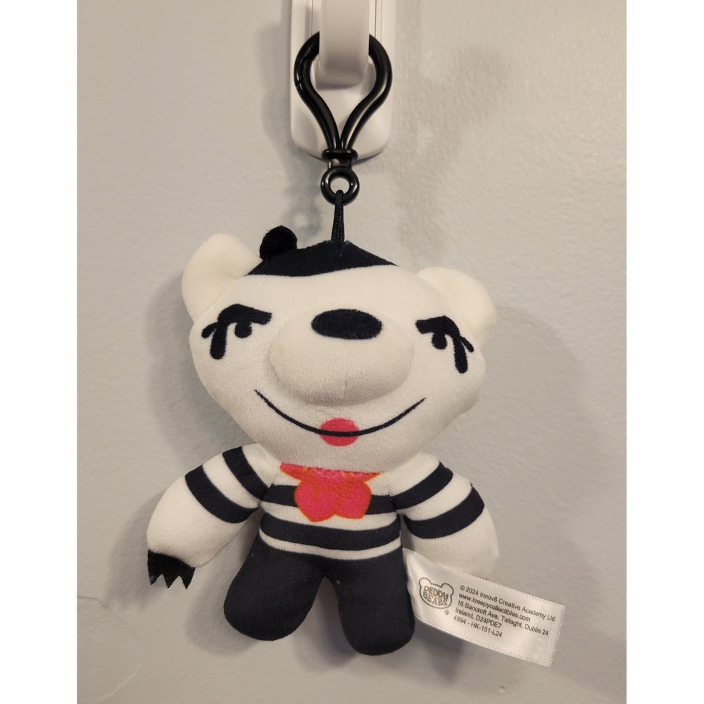 Deddy Bears Kreepy Collectibles Mime Bear Plush Clip Keychain Series 1